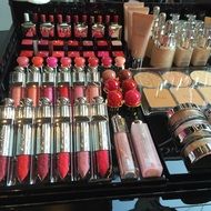 luxury expensive cosmetics in the showcase