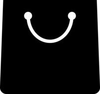 black shopping bag