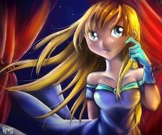Waiting Cinderella, Manga style illustration