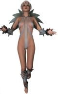 isolated fantastical digital woman