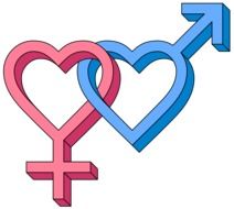 two intertwined hearts