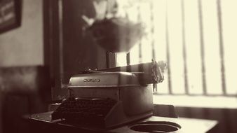 Vintage photo of the Remington typewriter