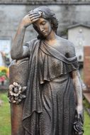 Italy Cemetery Statue Woman