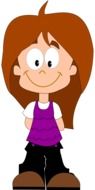 drawing of a comic character on a white background