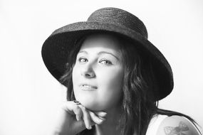 Face Woman monochrome photo