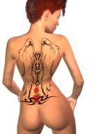 Woman Move Naked drawing