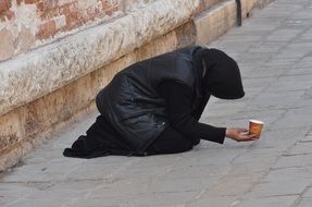 Woman Begging