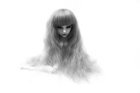 clipart of the doll with long hair