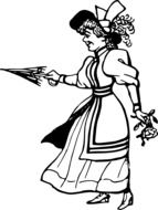 an image of a woman with an umbrella