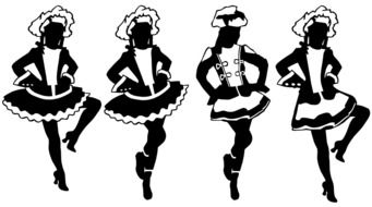 clipart of the dancing women