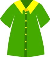 Ä°llustration of green blouse