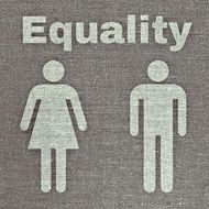 equality sign man and woman