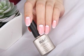 Cosmetics in the hand