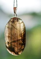 stylish pendent with labradorite stone