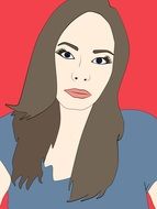 nice Woman Illustration drawing
