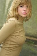 Portrait of blond woman