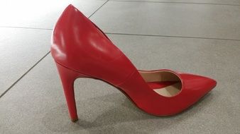 Woman Red Heels