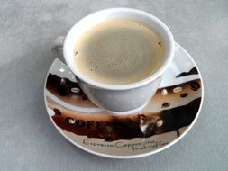 coffee cup with saucer