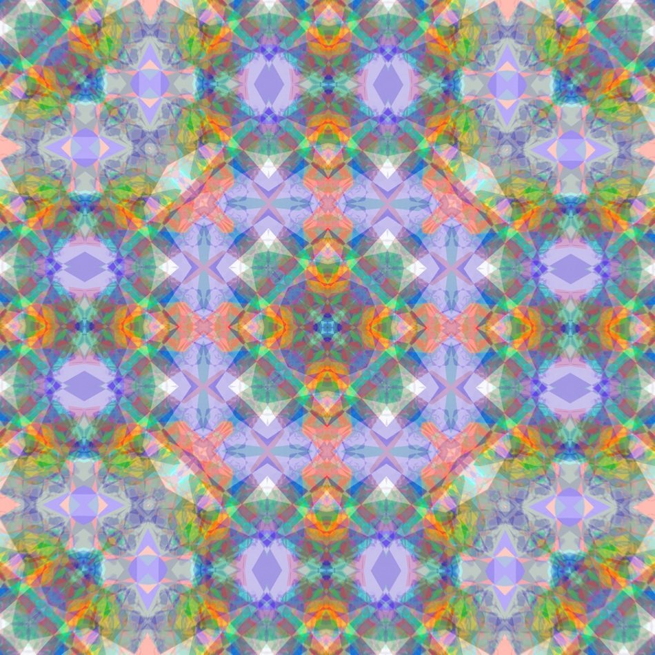 background with symmetrical iridescent pattern