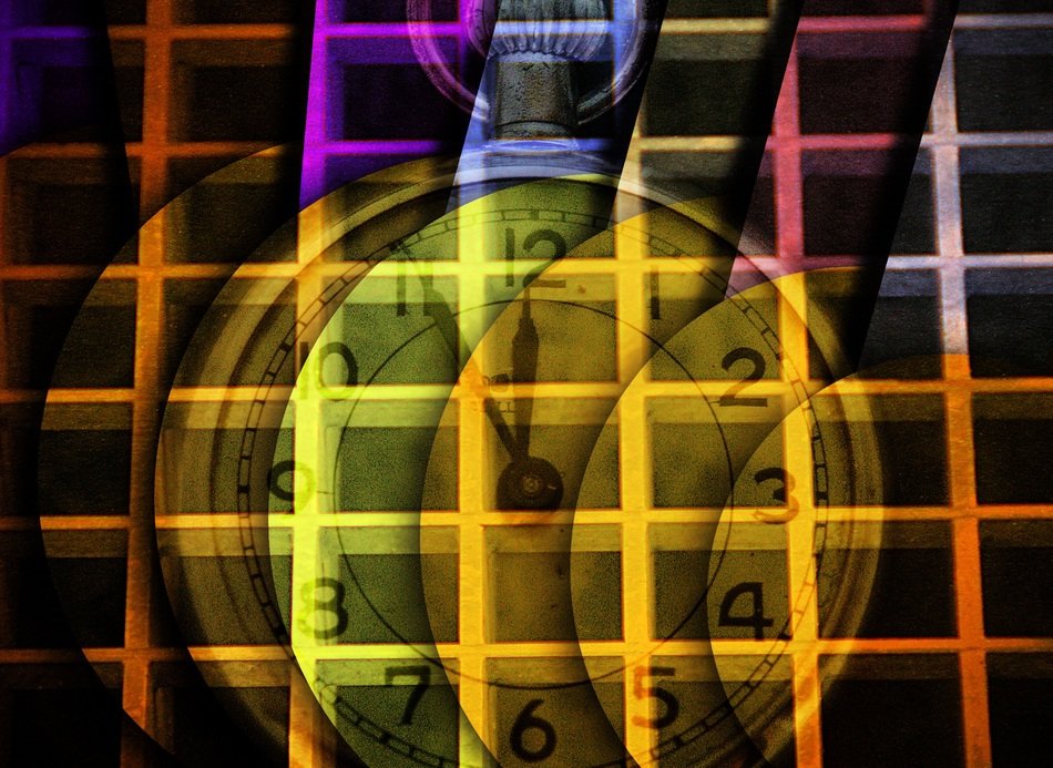 Background Clock Time Space