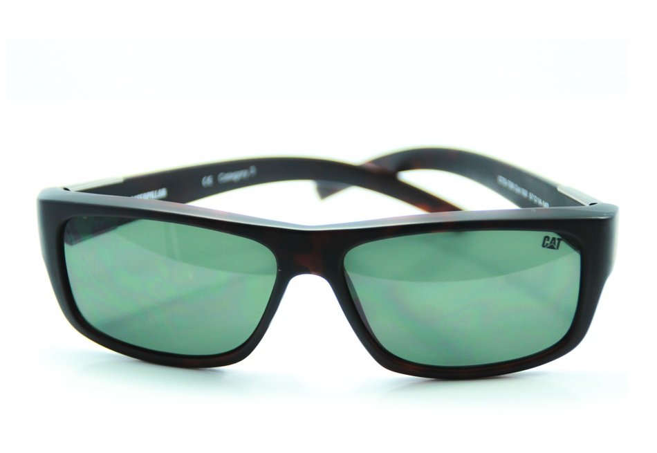 Bezel Sunglasses Black Green