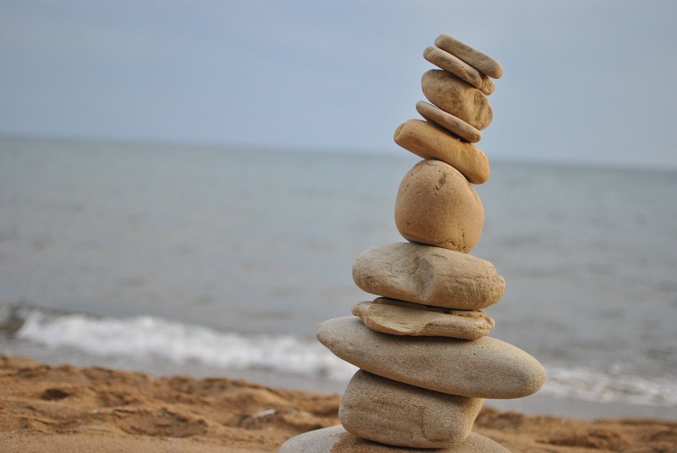 Stone Beach Nature Zen Stones
