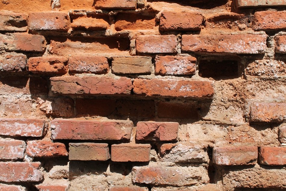 Old Brick Wall Wall Brick Damage