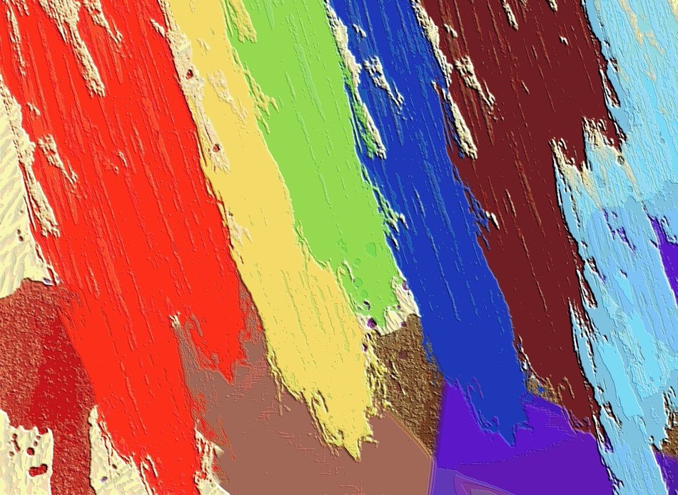 wallpaper with rainbow touches