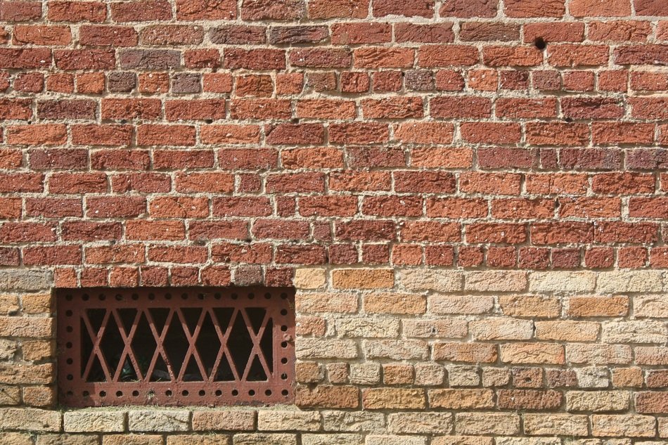Brick Background Grate Wall Hot