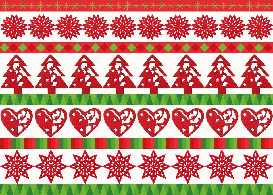 Christmas Icon Set Bands Star