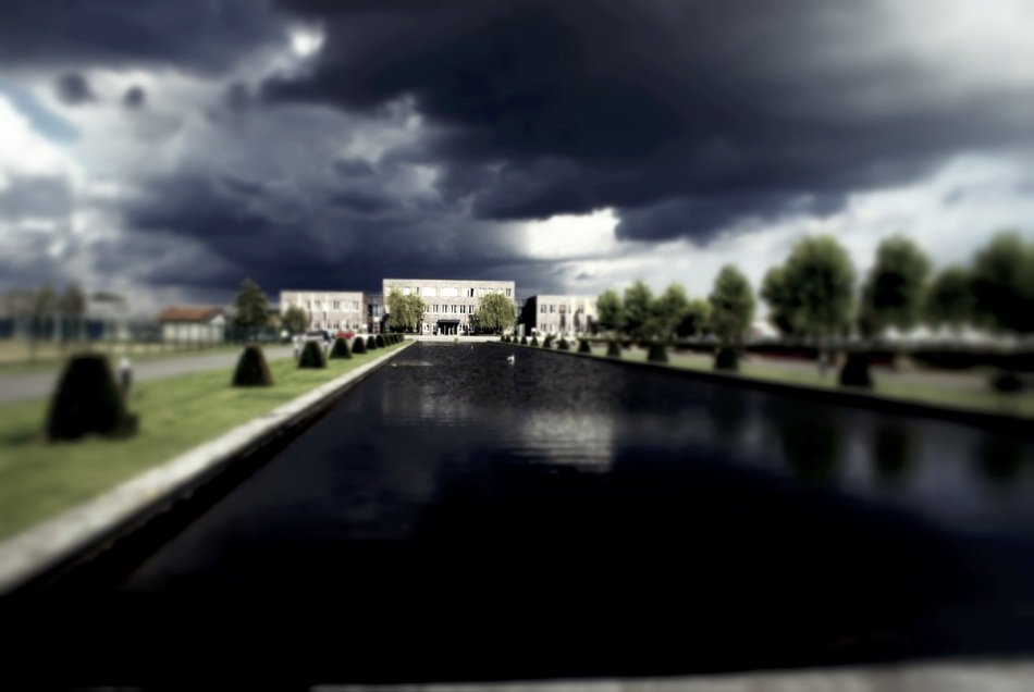 Views Landscape Dark Clouds Sky