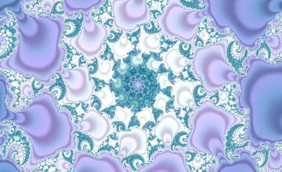 Fractal Pattern Background Blue