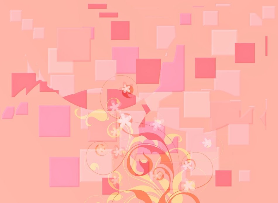 Background Floral Square Modern
