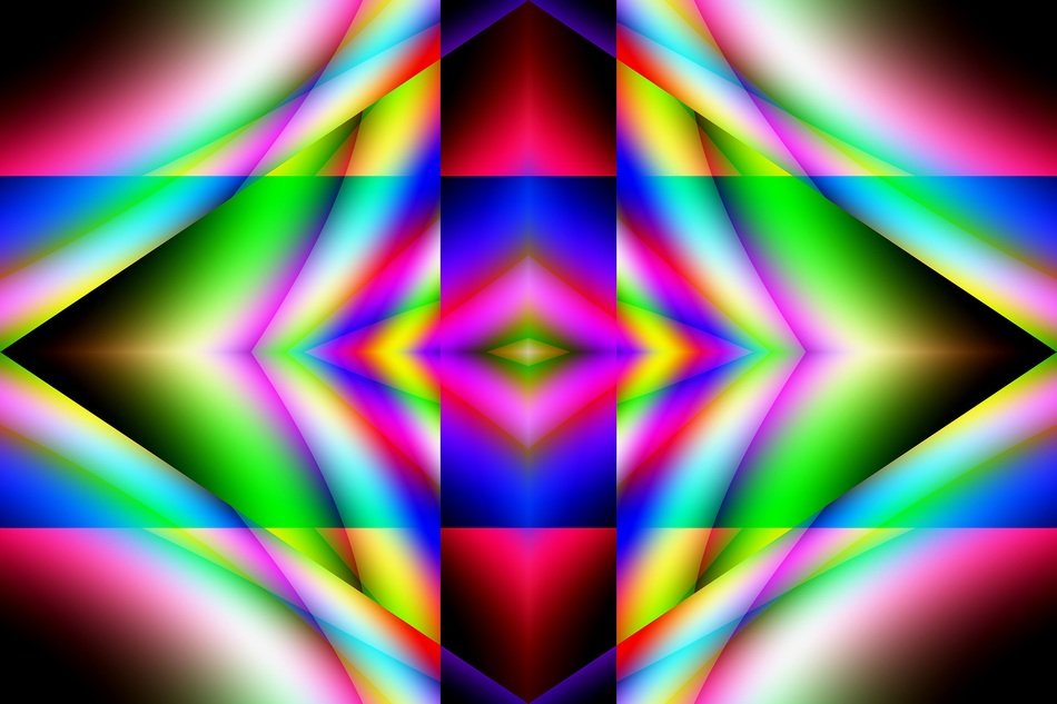 iridescent geometric pattern
