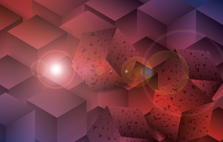 Background Course Cube Pattern