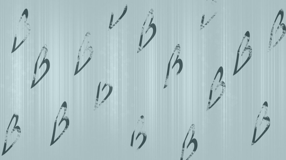 Background Initials Green Blue