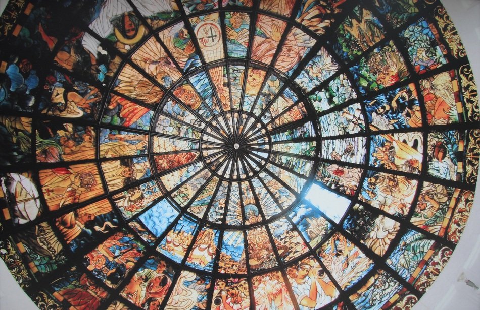 Art Ceiling Glass Style Pattern