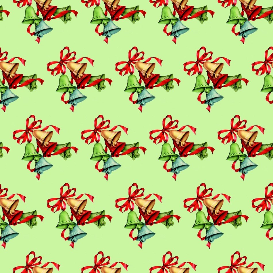light green background with christmas bells