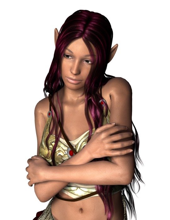 Girl Woman Warrior Elven 3D