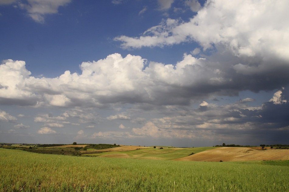 background with scenic landscape