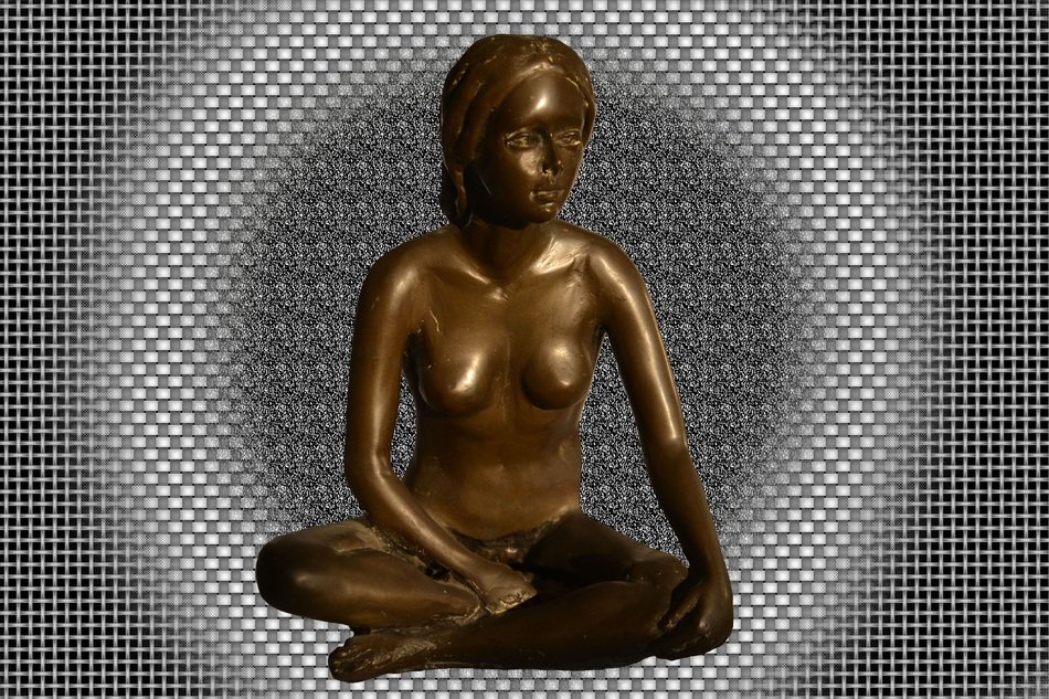 Woman Thinking Bronze