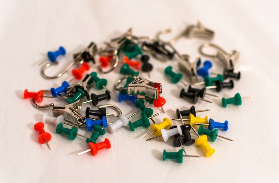 Tacks Pinwandnadeln Close Metal
