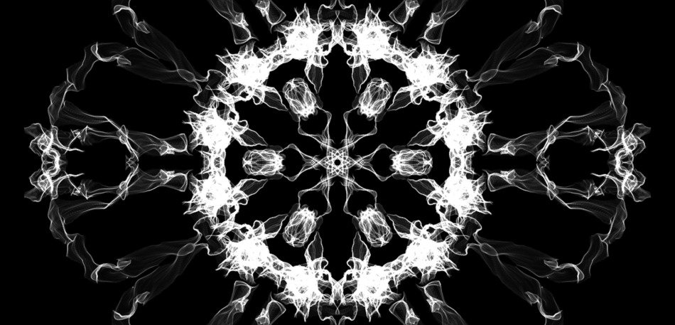 black background with white digital pattern