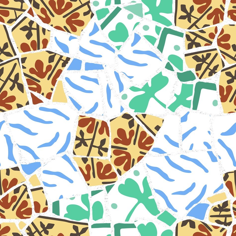 Broken Tile Texture Background