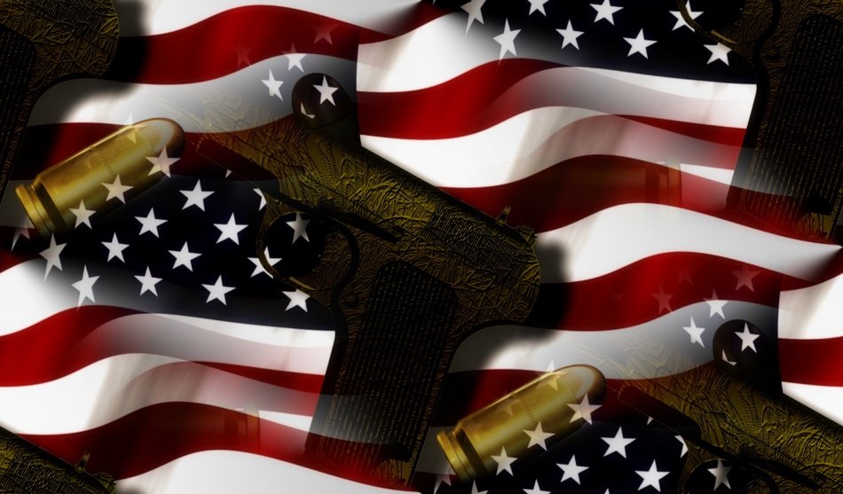 Background Usa Flag Weapon