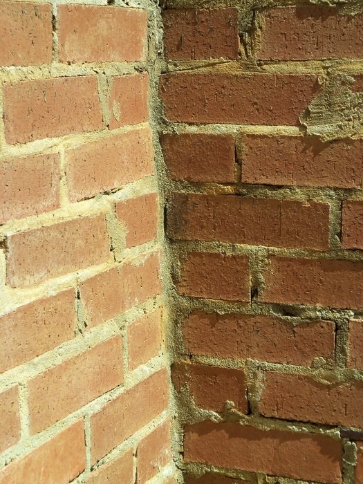 Bricks Corner Design Wall
