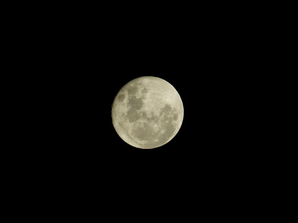 Moon Black Background Night