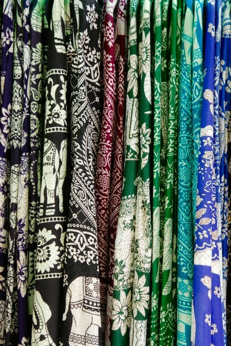 Silk Fabric Bright Retired