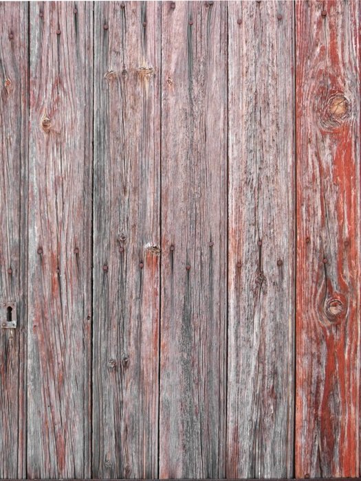 Door Old Wood Slats Red Old