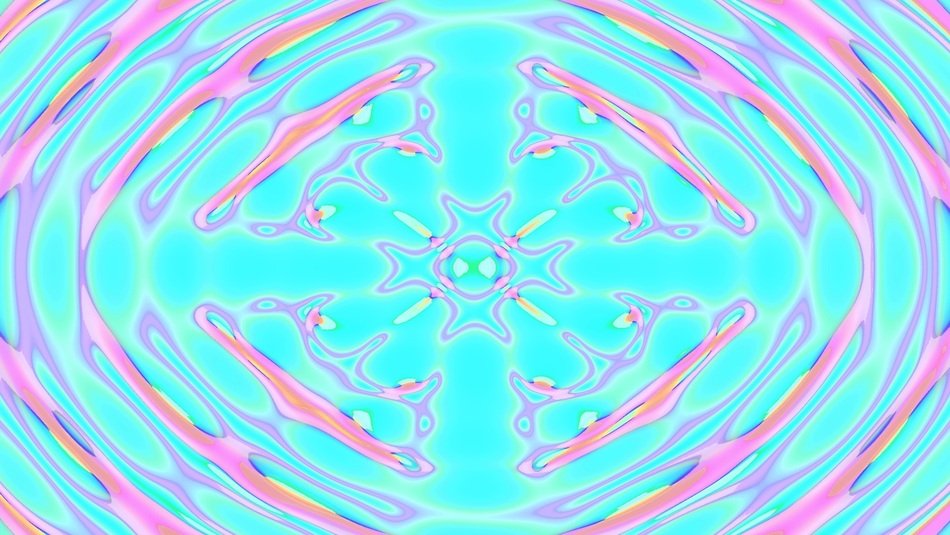 Psychedelic Flyers Turquoise